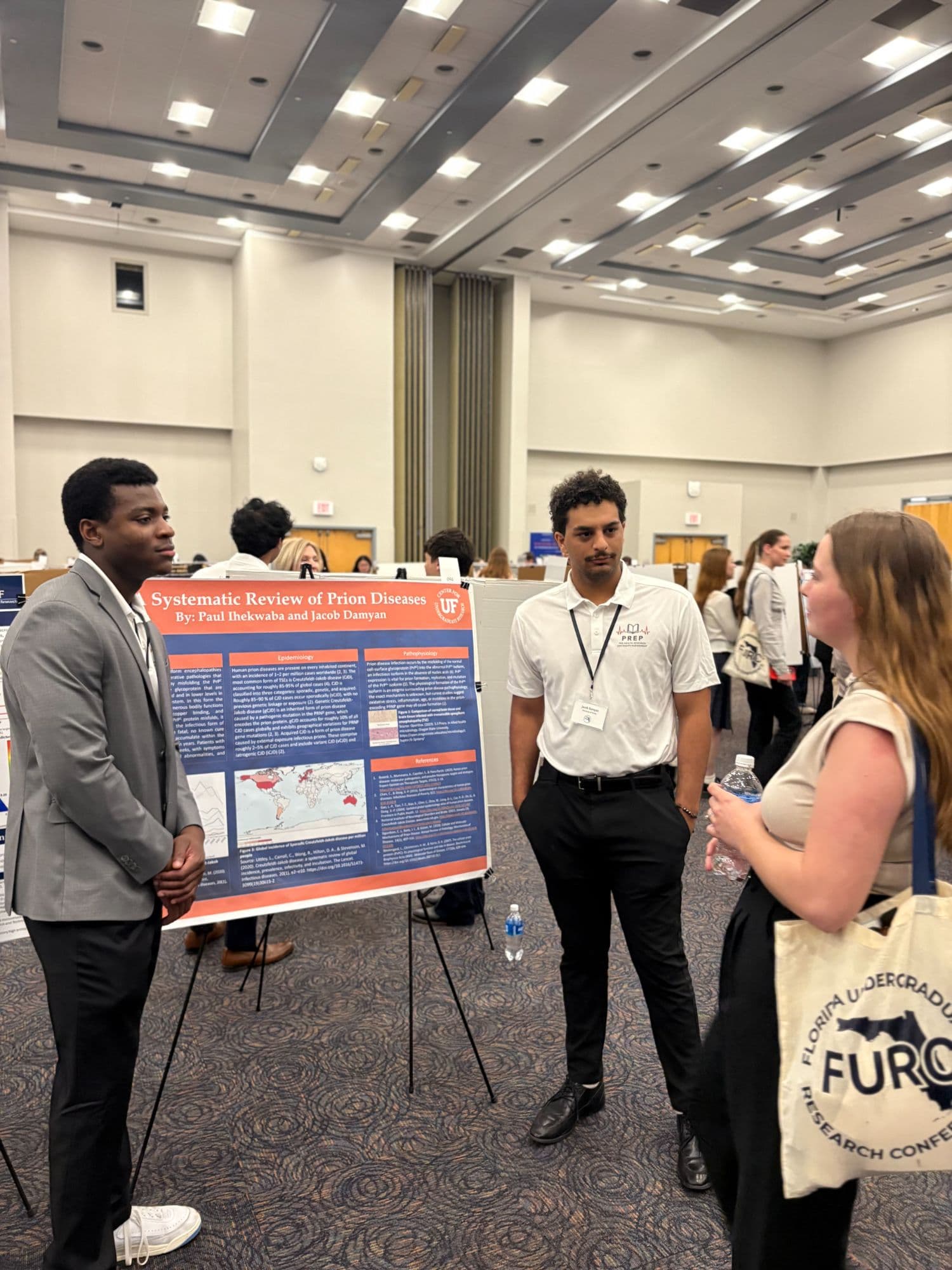 PREP members discussing research at FURC 2026